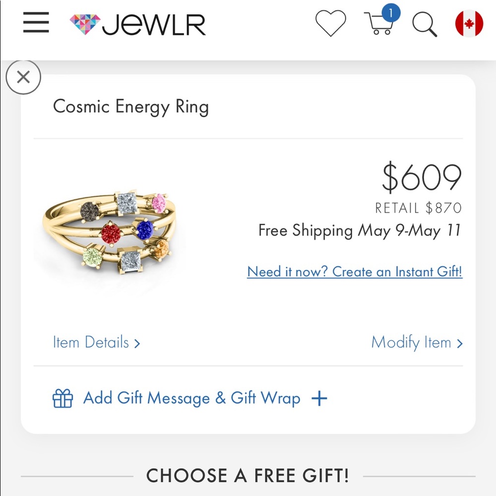 Cosmic energy Ring in 10k yellow gold. - Picture 5 of 9